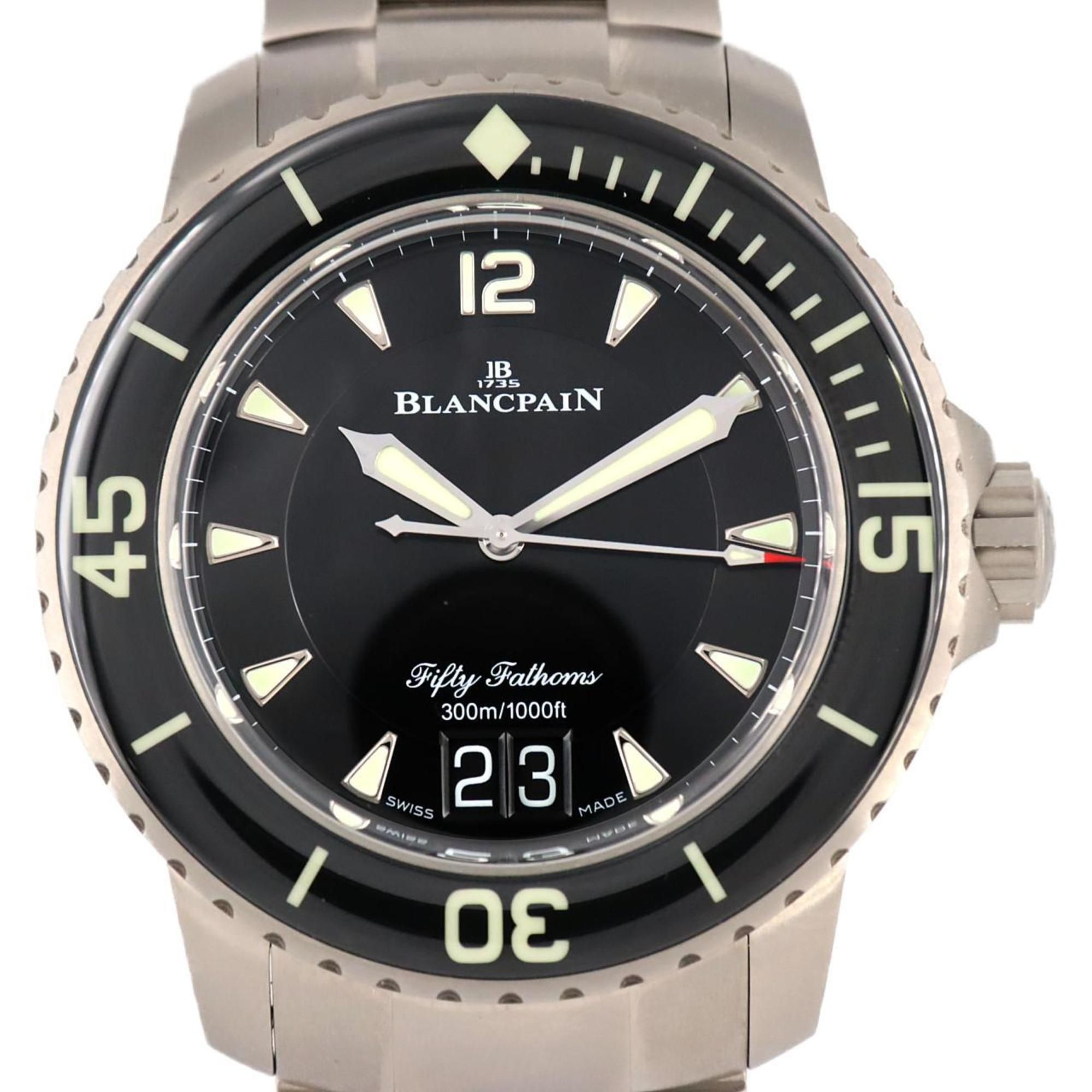 Blancpain Fifty Fathoms Large Date TI 5050-12B30-98B Watch Automatic