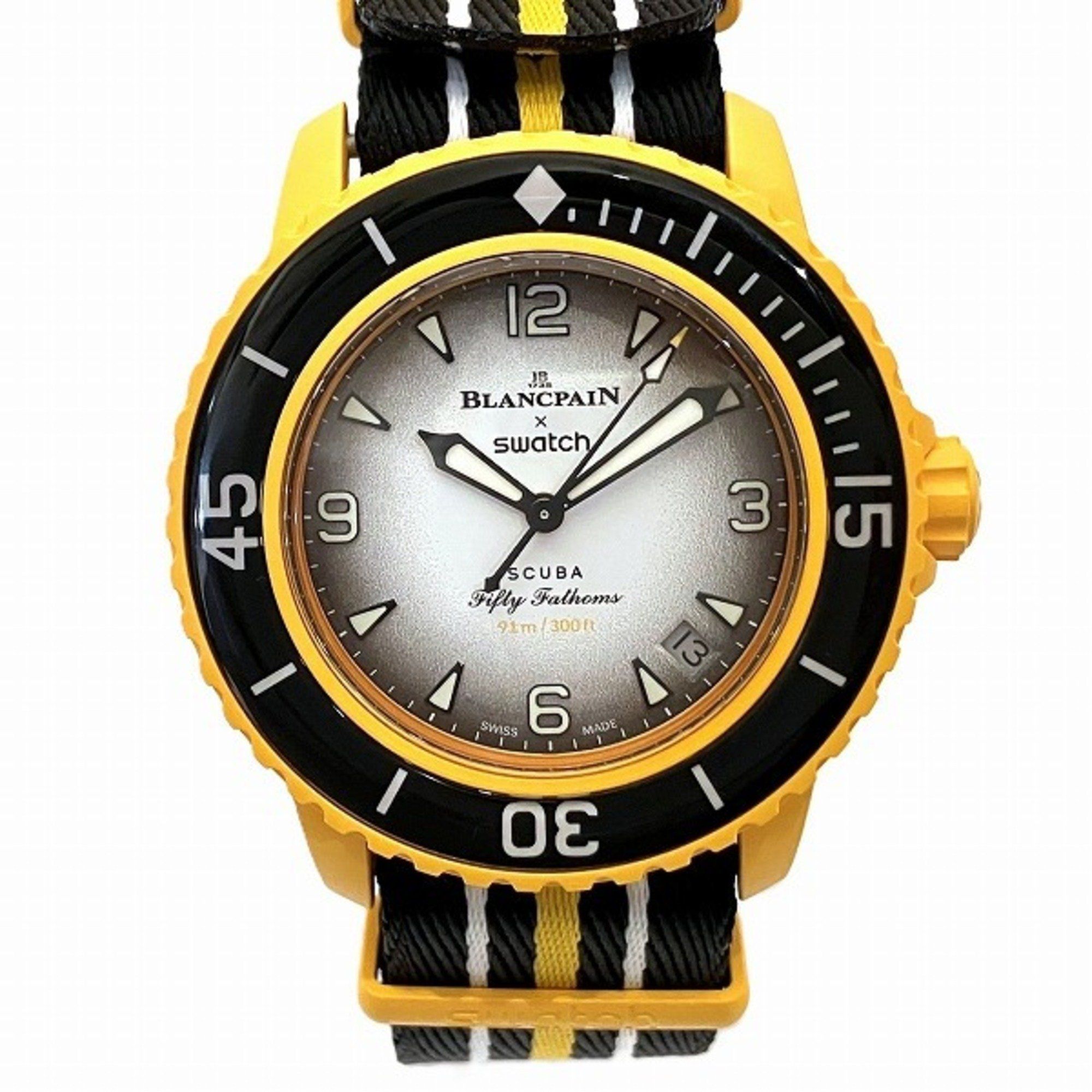 Blancpain Swatch Pacific Ocean S035P100 Automatic Watch Men's Wristwatch