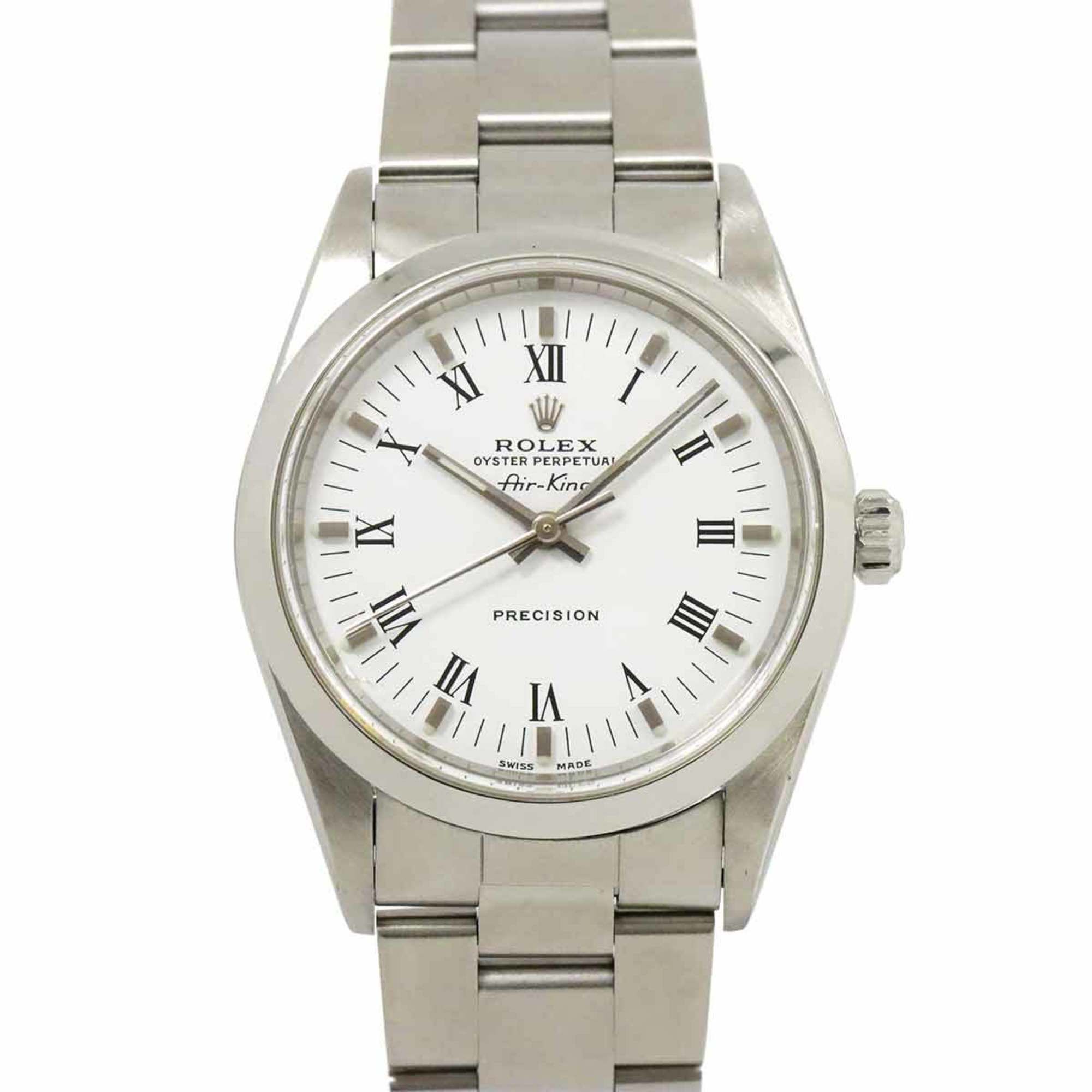 Rolex ROLEX Air King 14000 P series Men's watch White Automatic self-winding