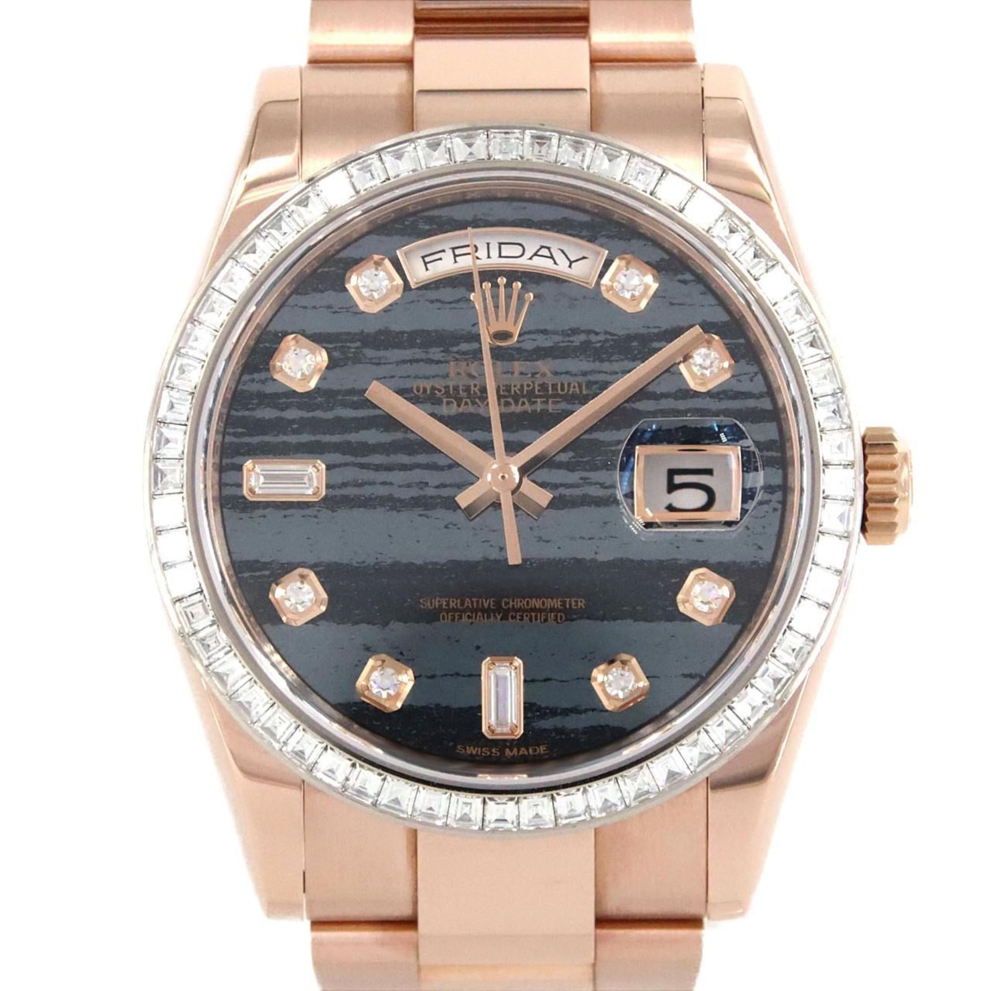 Rolex Day-Date 118395BR PG/RG Wristwatch Automatic Random Number