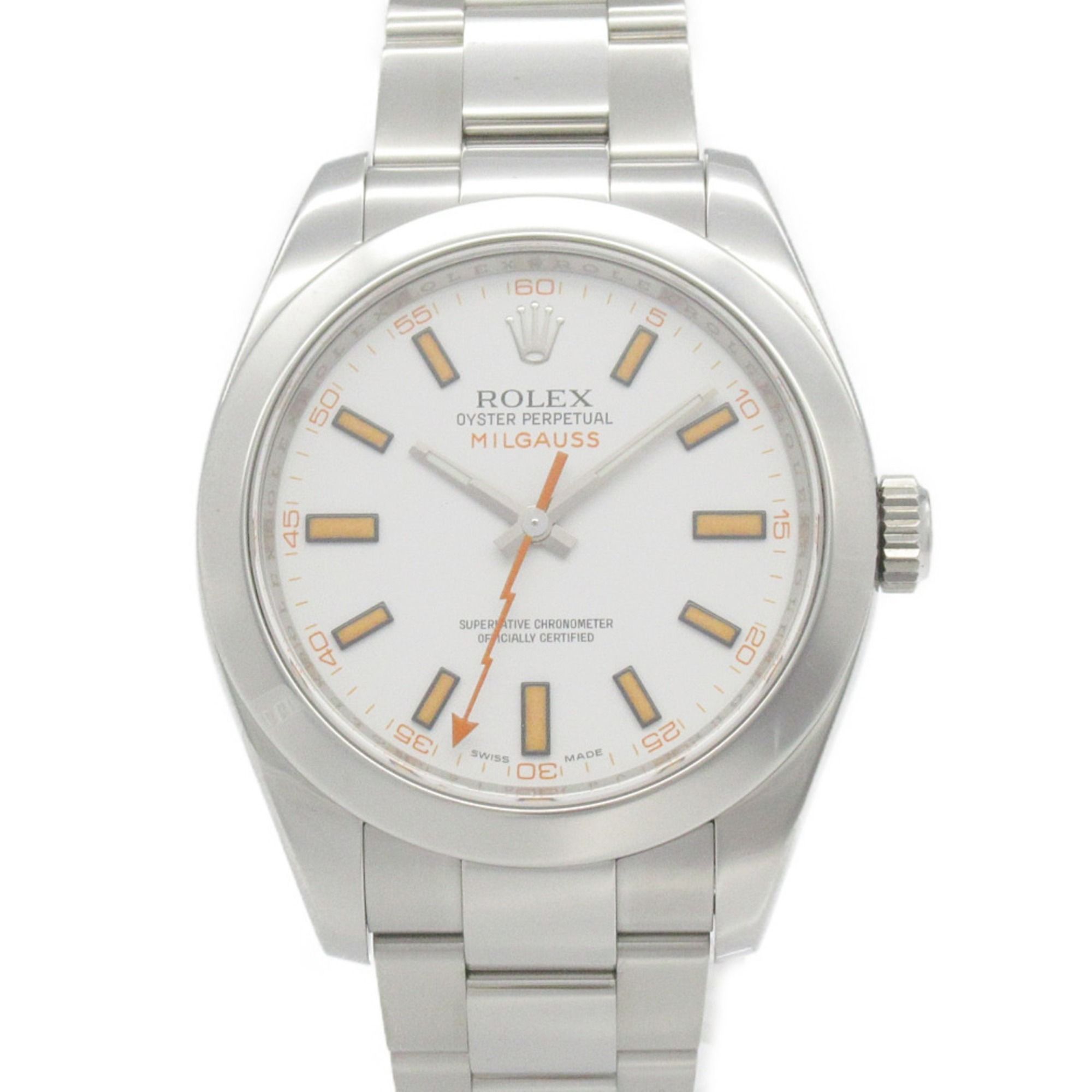 ROLEX Milgauss V Watch Stainless Steel Men's White 116400