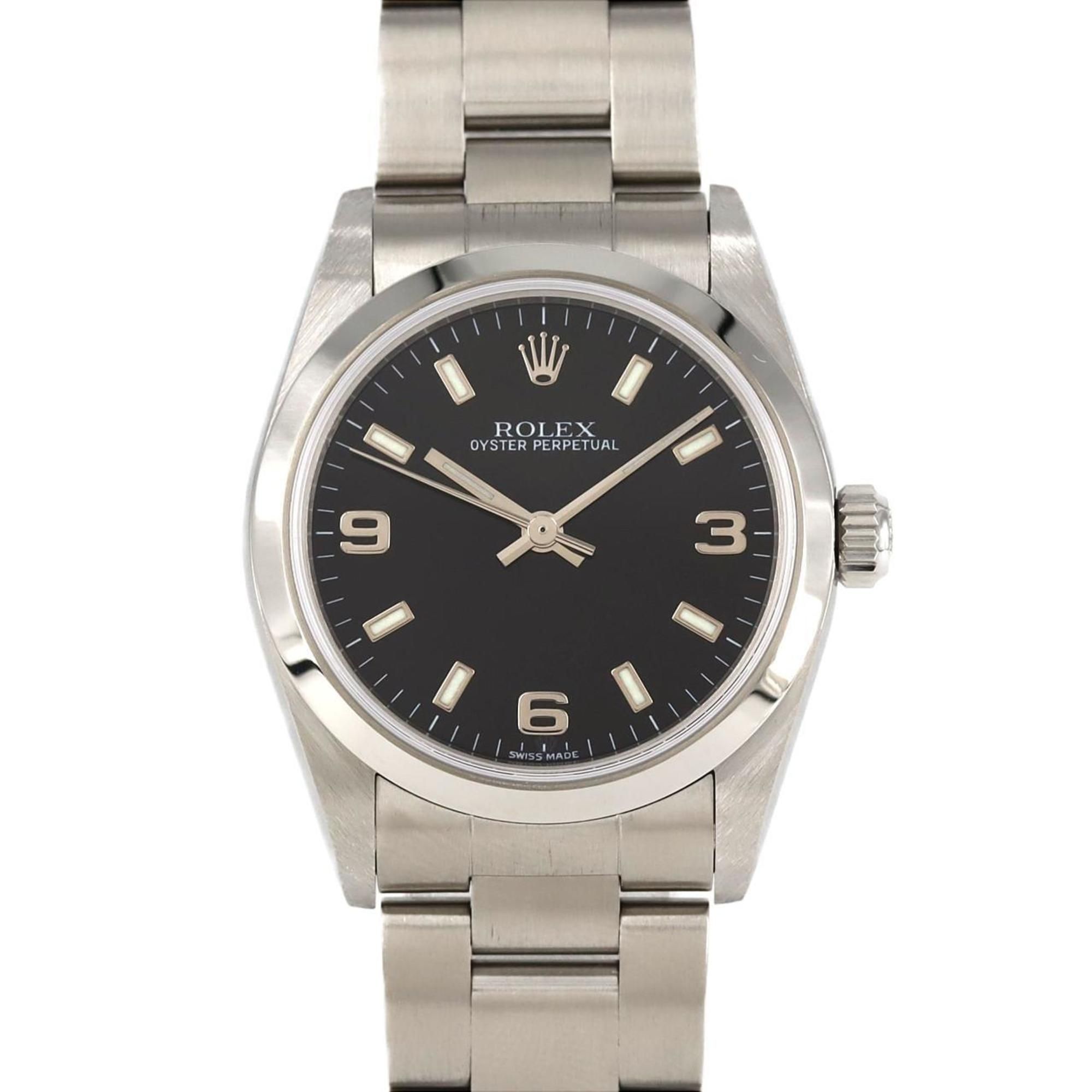 Rolex Oyster Perpetual 77080 SS Wristwatch Automatic Y-Serial