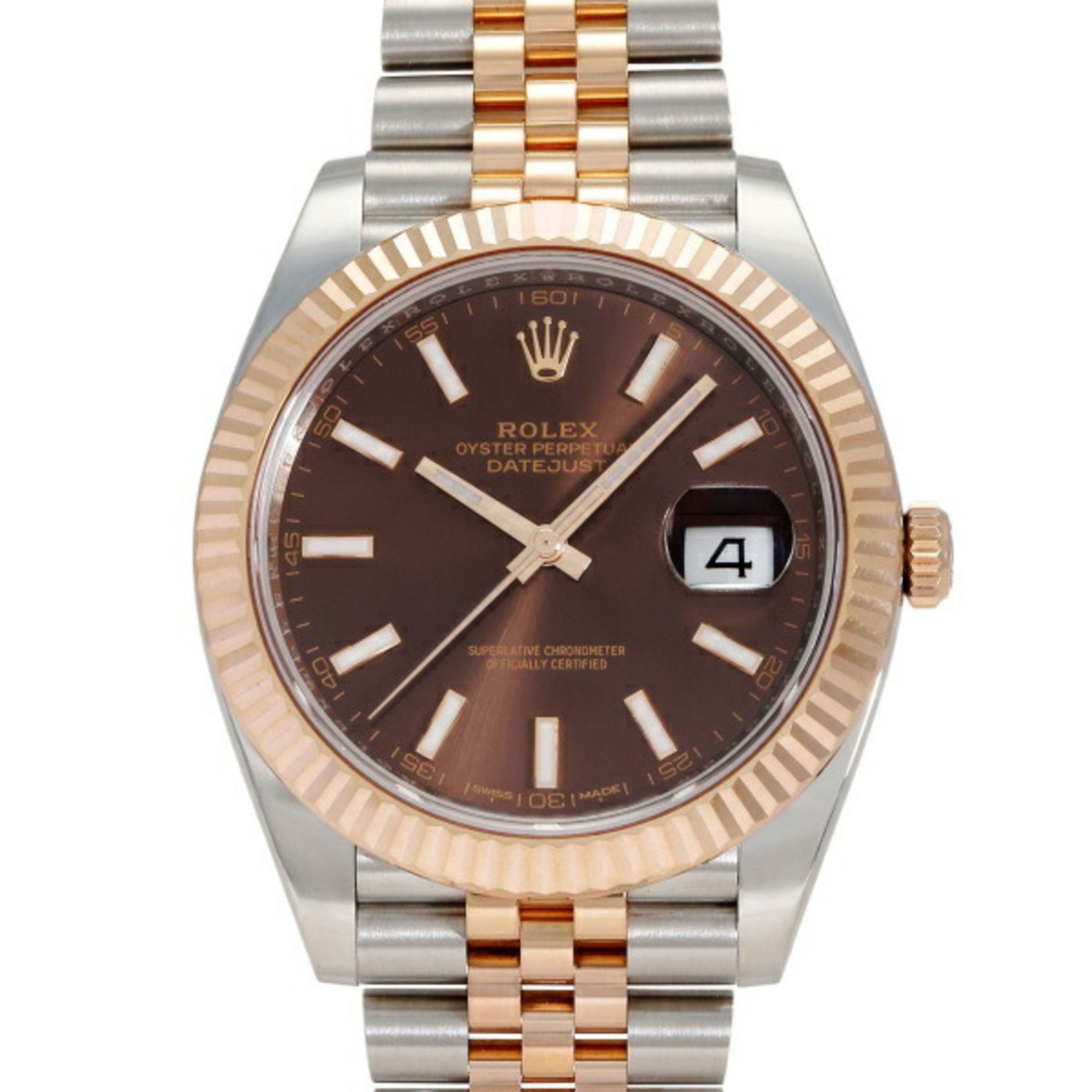 ROLEX Datejust 41 126331 Chocolate Dial Watch Men's __