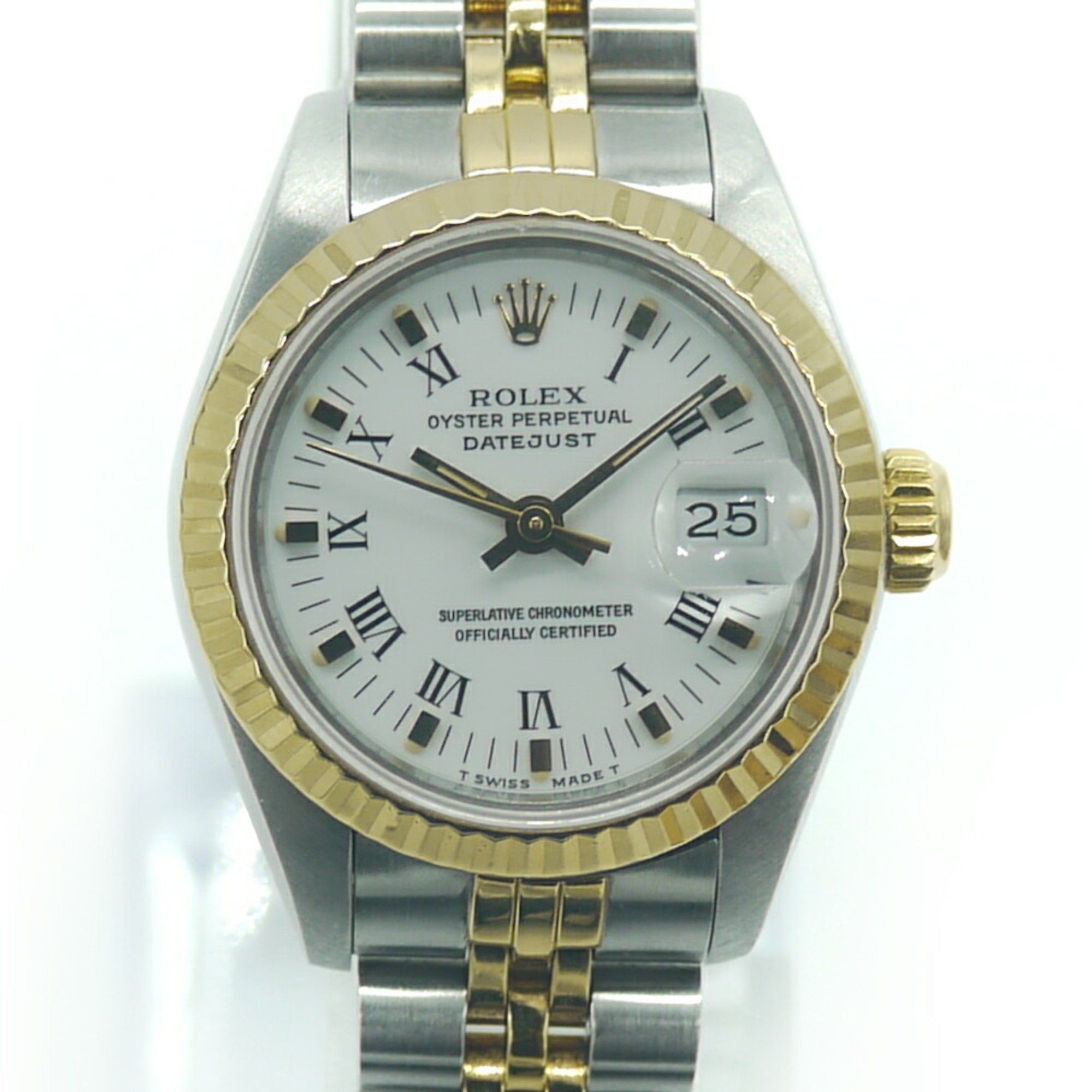 ROLEX Rolex Datejust 69173 T-series Automatic Roman Numerals White Dial Ladies Watch