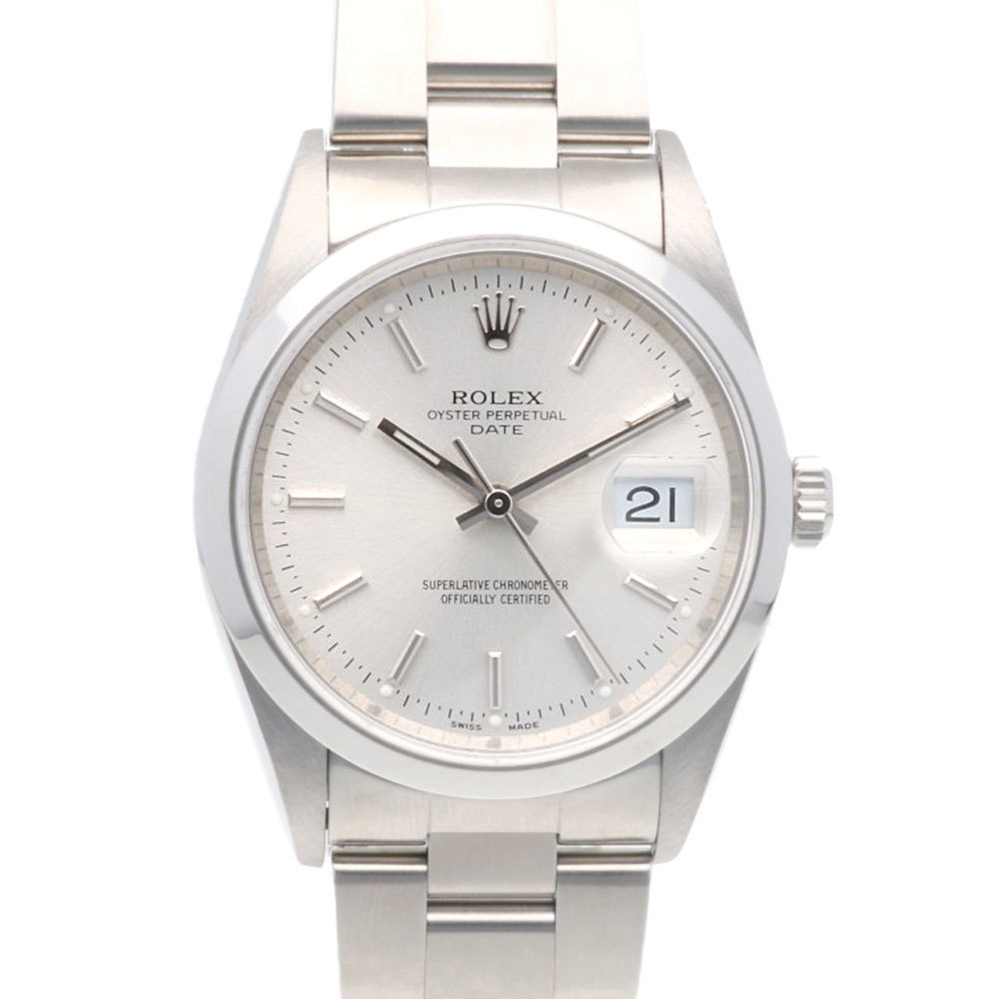 Rolex Date Oyster Perpetual Watch Stainless Steel 15200 Automatic Men's ROLEX P Series 2000 Model