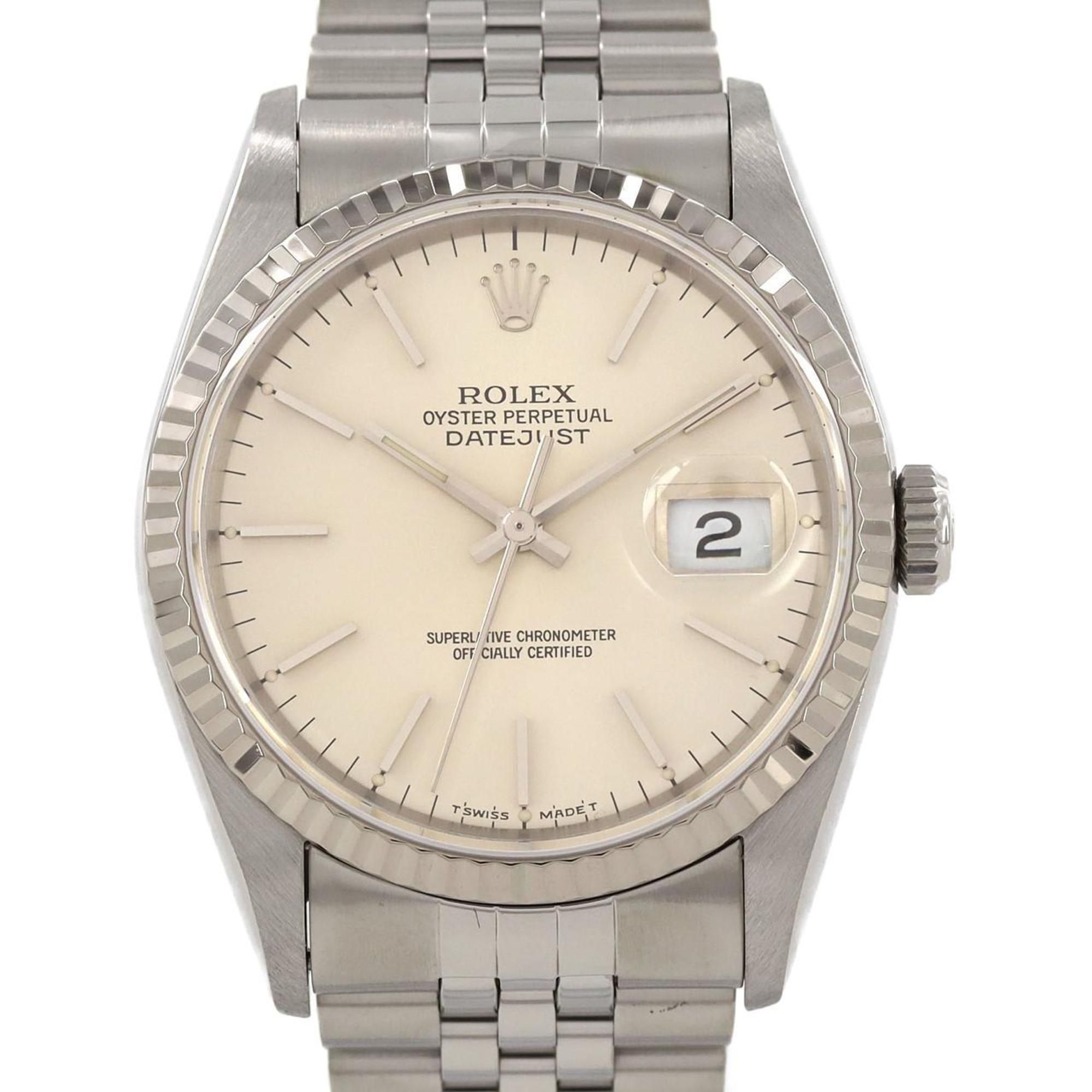 Rolex Datejust 16234 SSxWG Automatic Watch S Series
