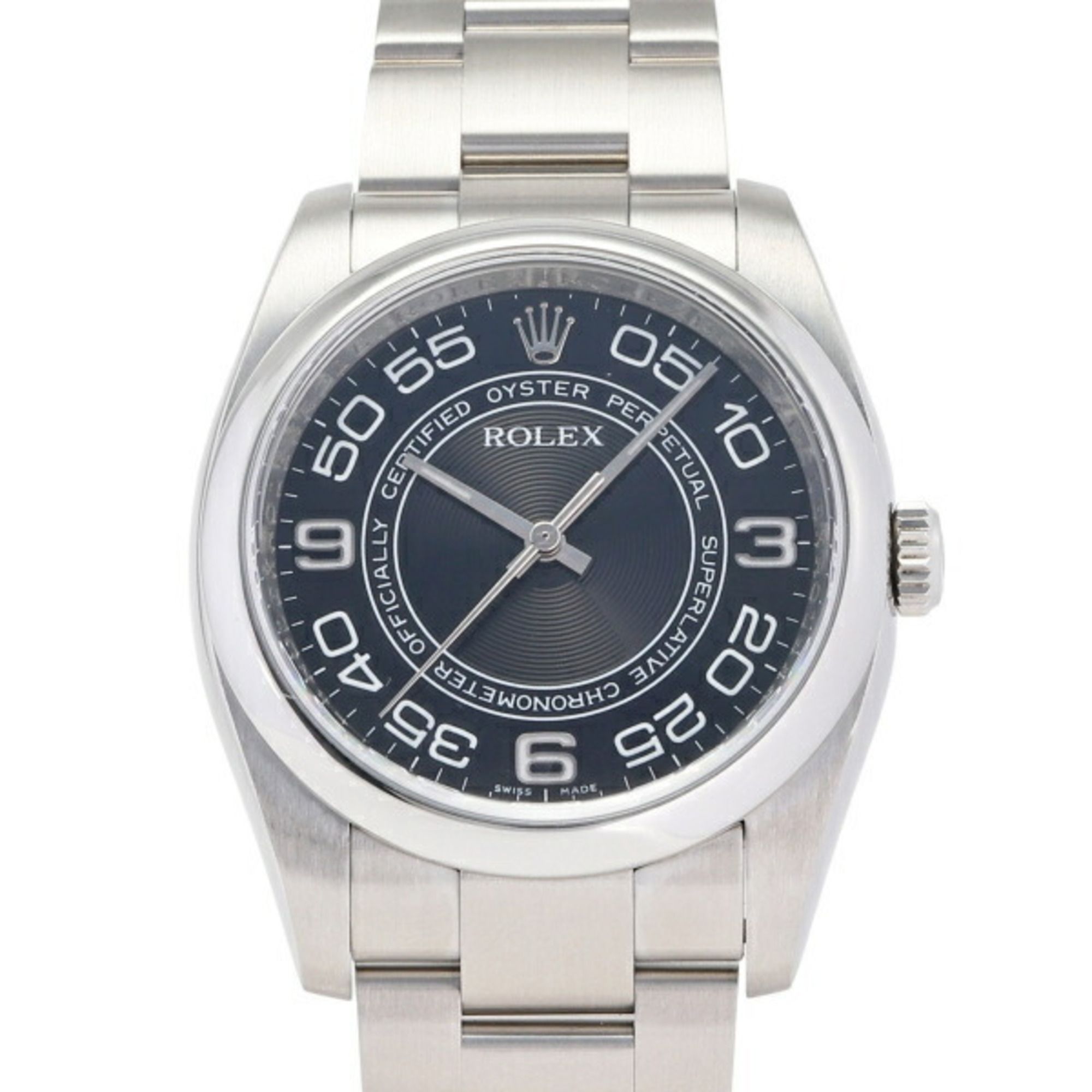 ROLEX Oyster Perpetual 36 Concentric 116000 Black Dial Men's Watch __