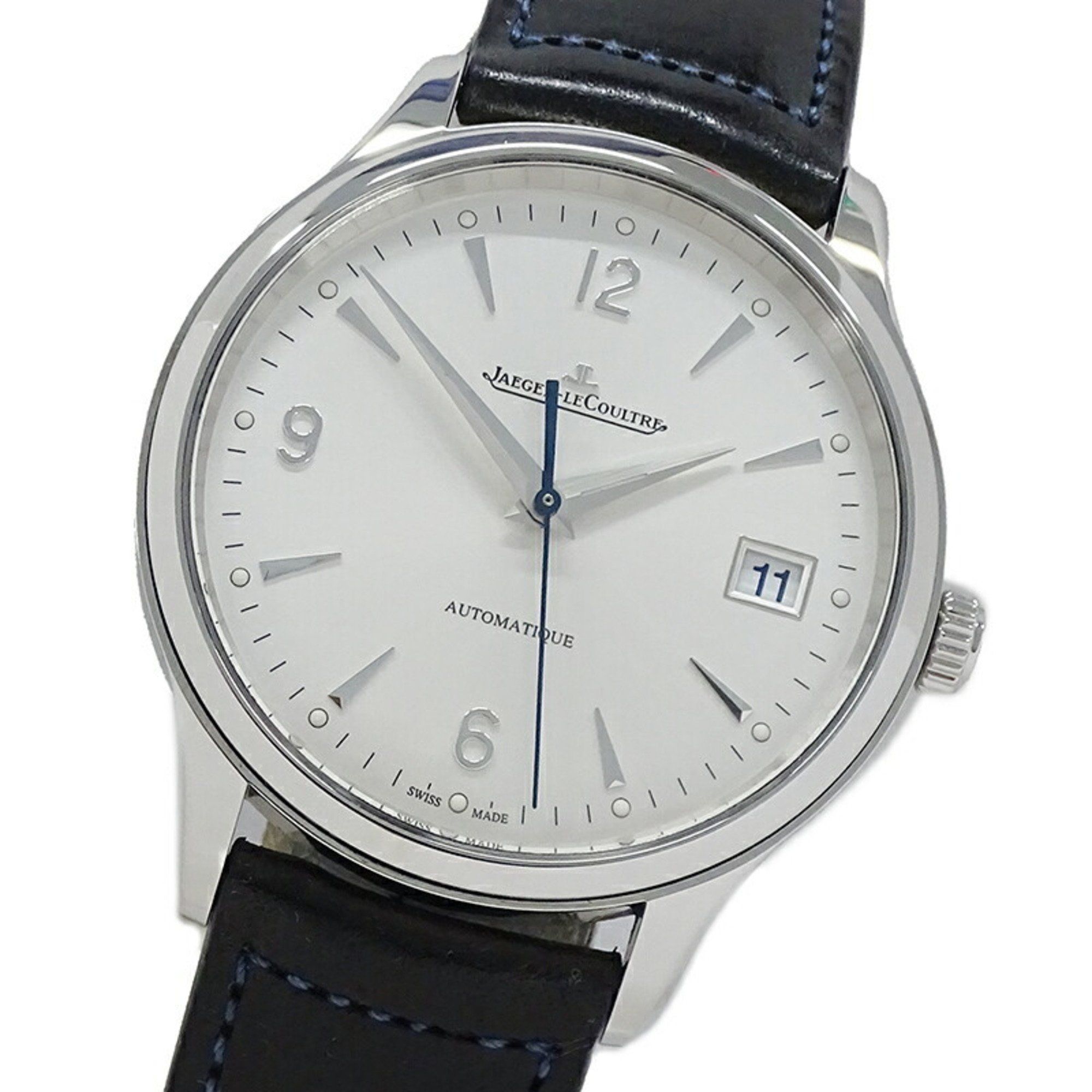 Jaeger-LeCoultre Master Control Date Q4018420 Men's Watch Automatic AT Stainless Steel SS Leather Po