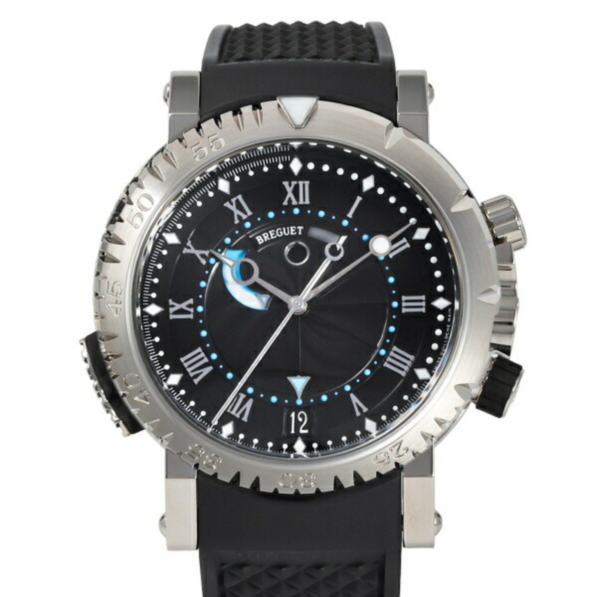Breguet Marine Royal 5847BB 92 5ZV Black Dial Men's Watch __