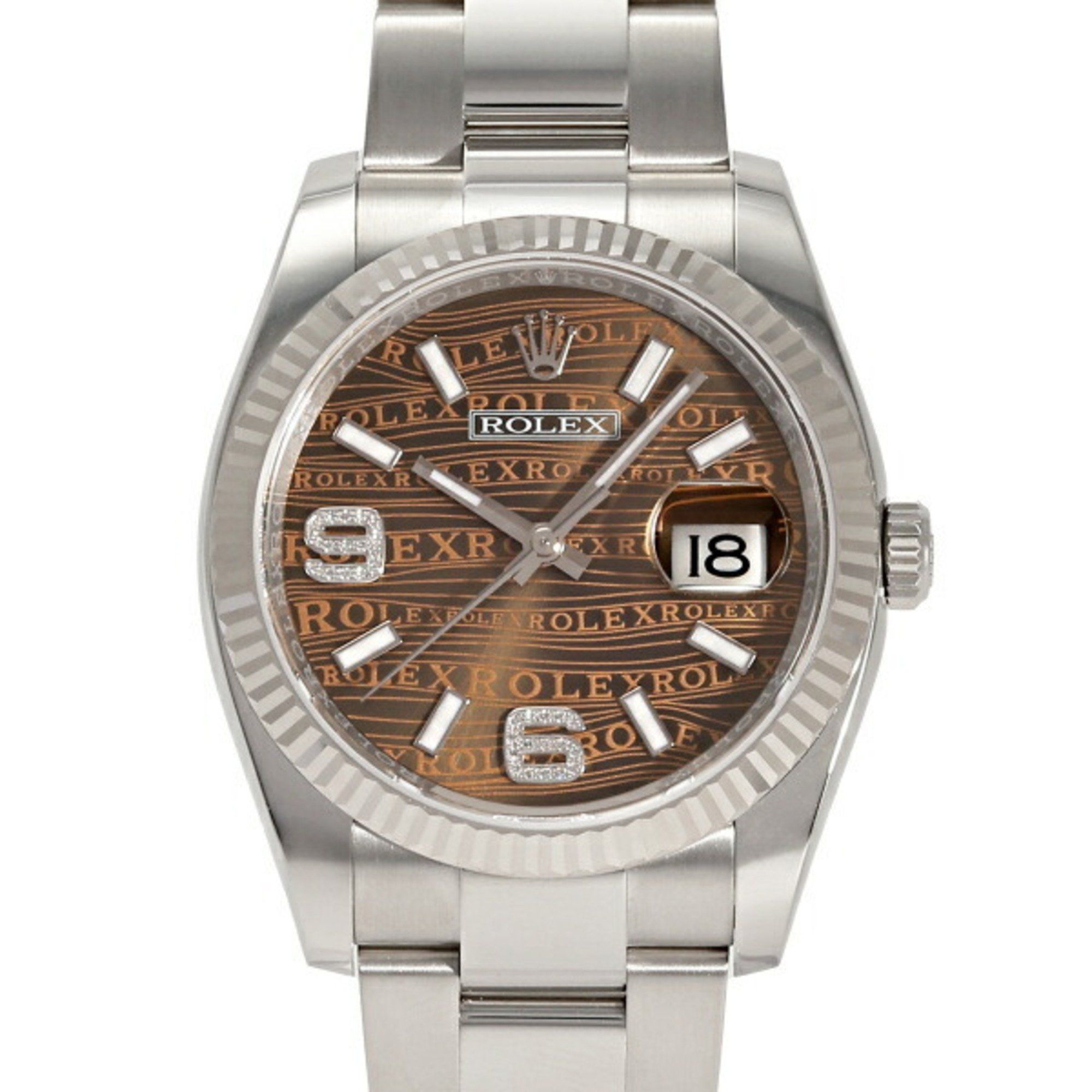 Rolex ROLEX Datejust 36 116234 Brown Dial Men's Watch __