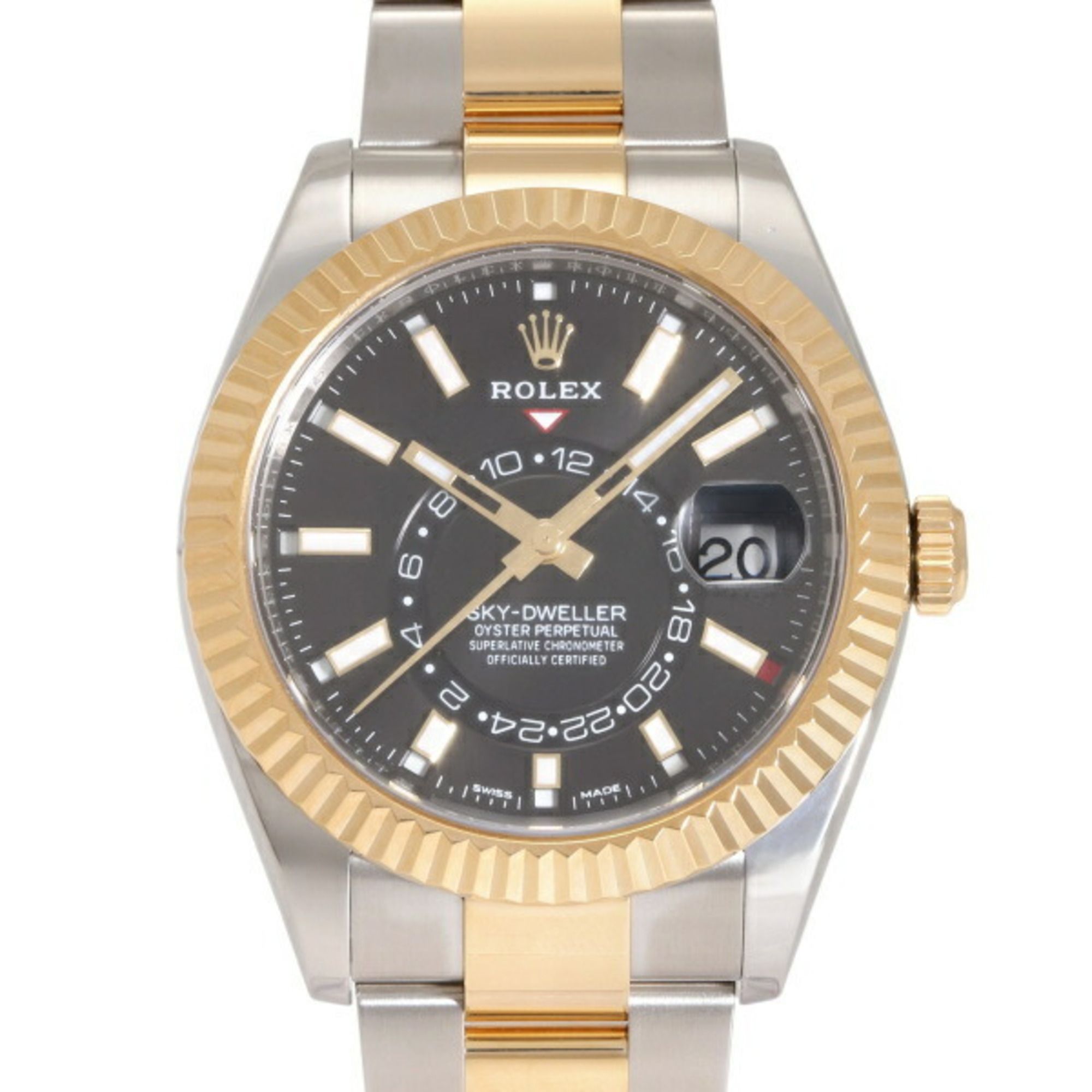 ROLEX Sky-Dweller 326933 Black Dial Men's Watch __