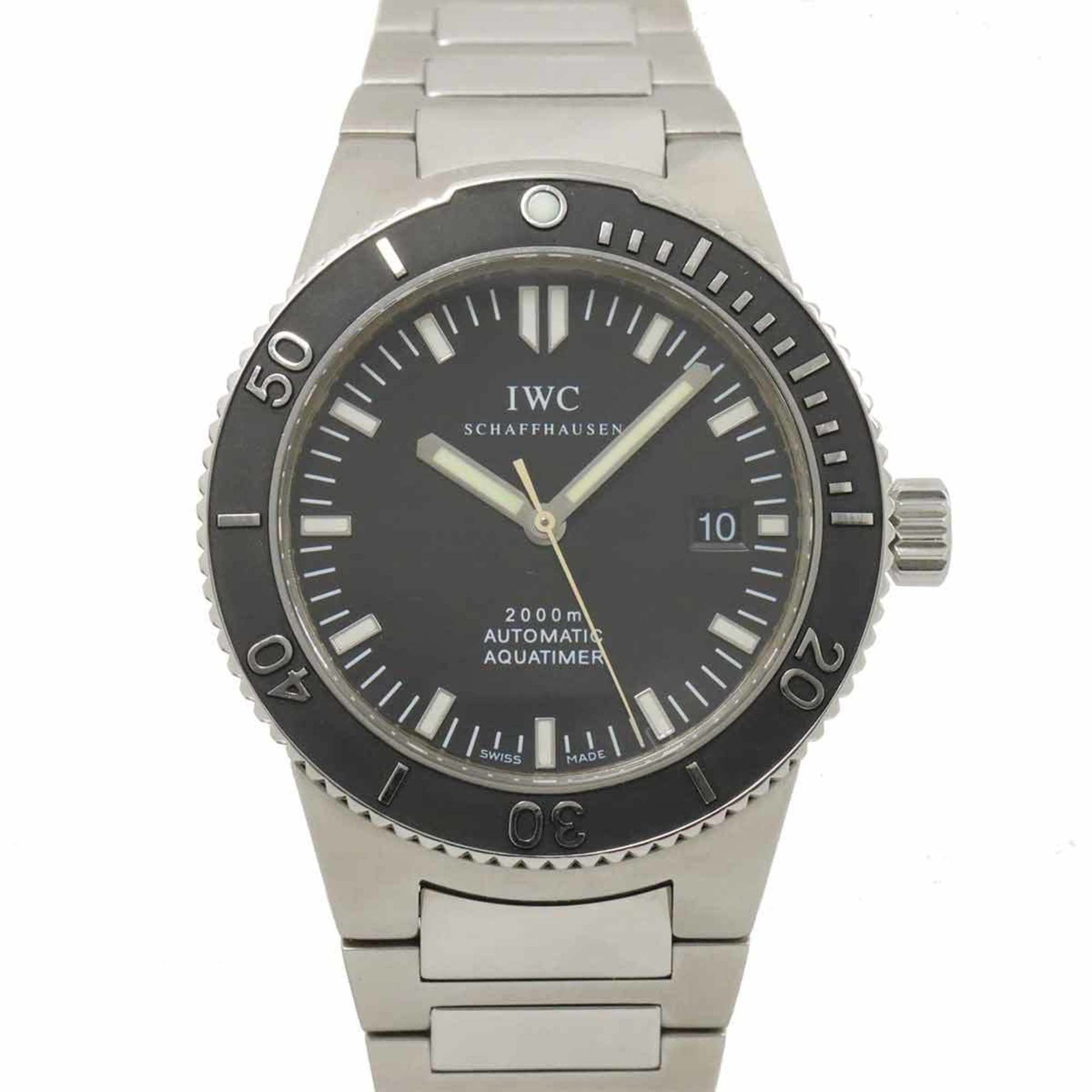 IWC GST Aquatimer IW353602 Men's Watch Date Black Automatic International Company Aqua Timer