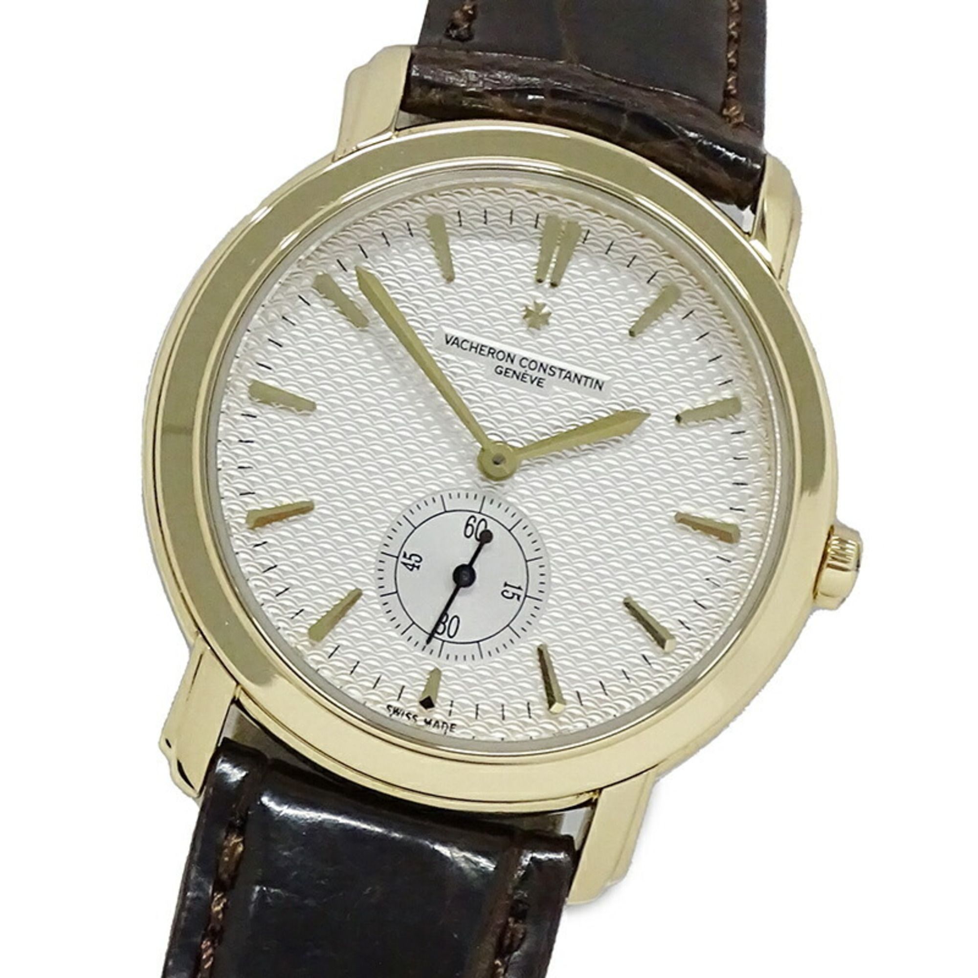 Vacheron Constantin Malta Grand Classic 81000 Men's Watch Small Second Hand Winding 750YG Leather Po