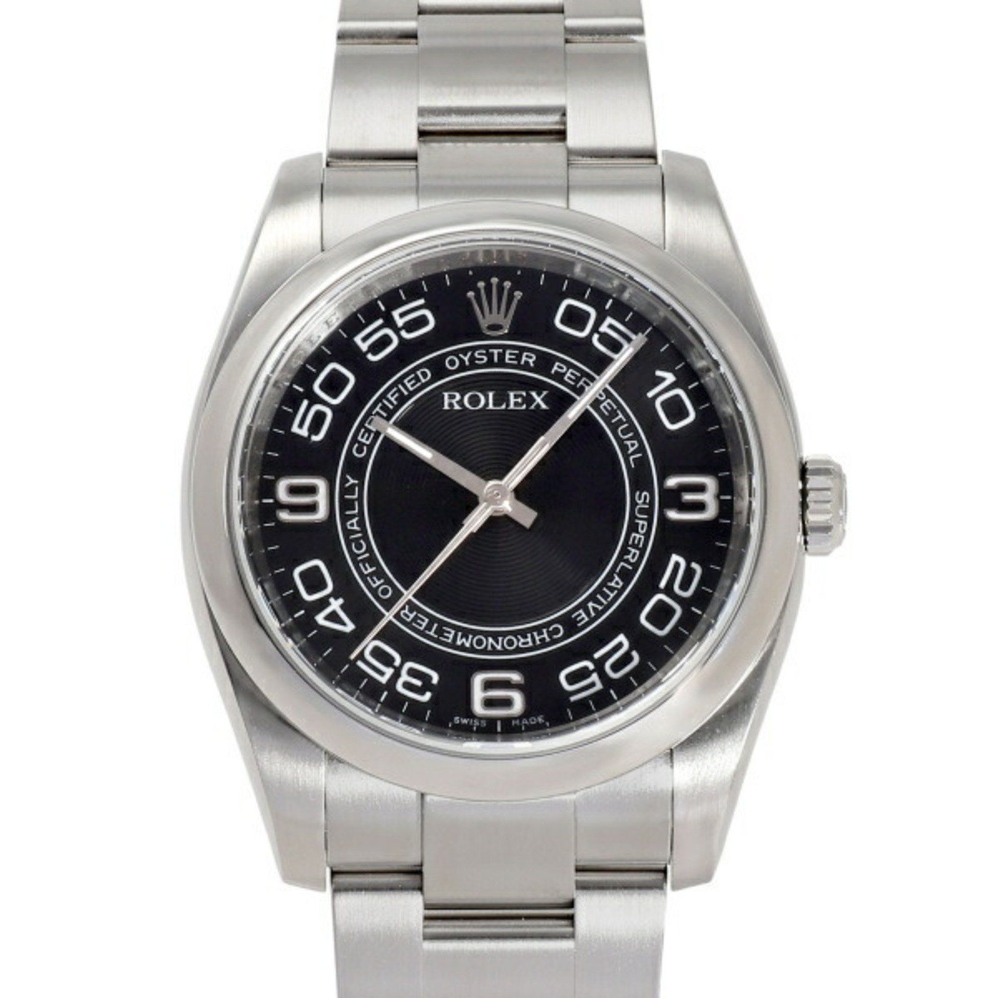 ROLEX Oyster Perpetual 36 Concentric 116000 Black Dial Men's Watch __