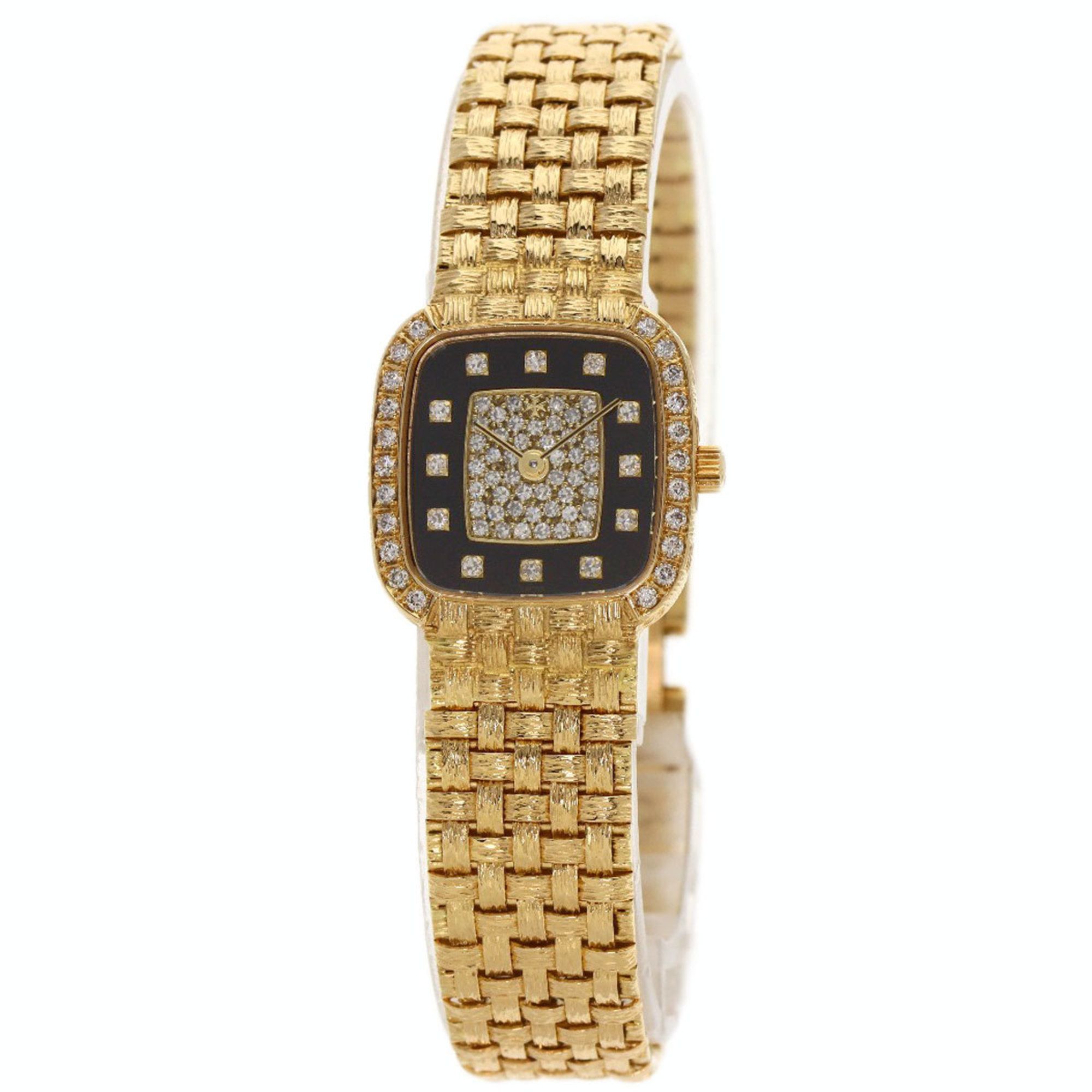Vacheron Constantin 27047 Mesh Doll Diamond Manufacturer Complete Wristwatch K18 Yellow Gold K18YG L