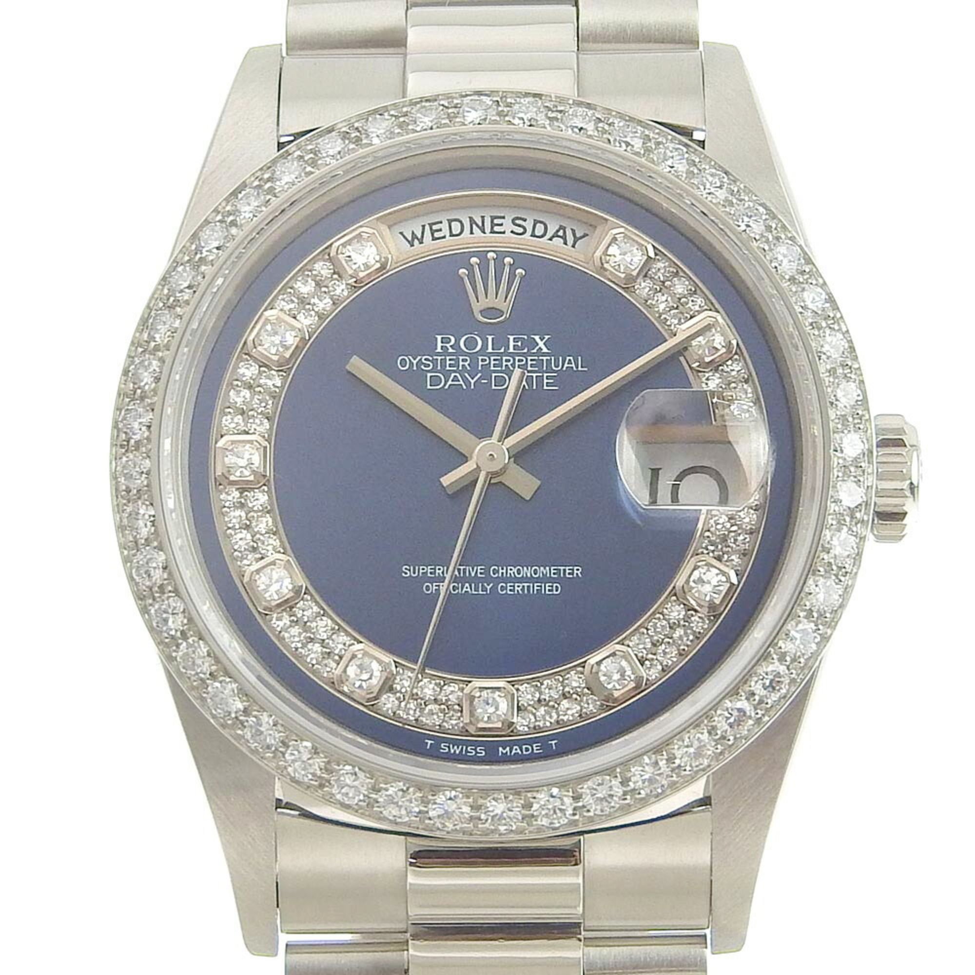 Rolex ROLEX Day Date Men's Automatic Winding Automa Wristwatch Milyard 18346MG L No. 2022/05 Overhau