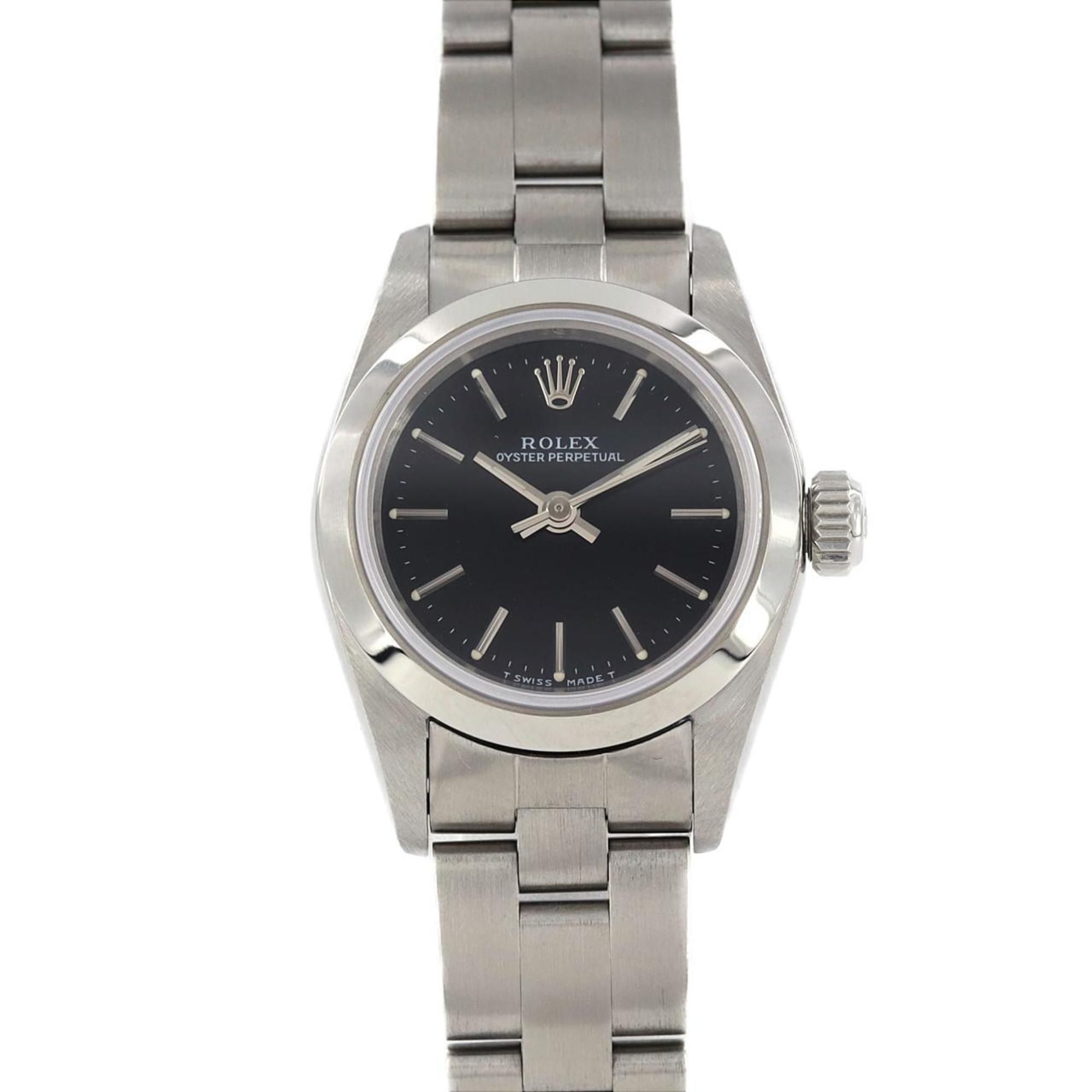 Rolex Oyster Perpetual 67180 SS Wristwatch Automatic U-Serial