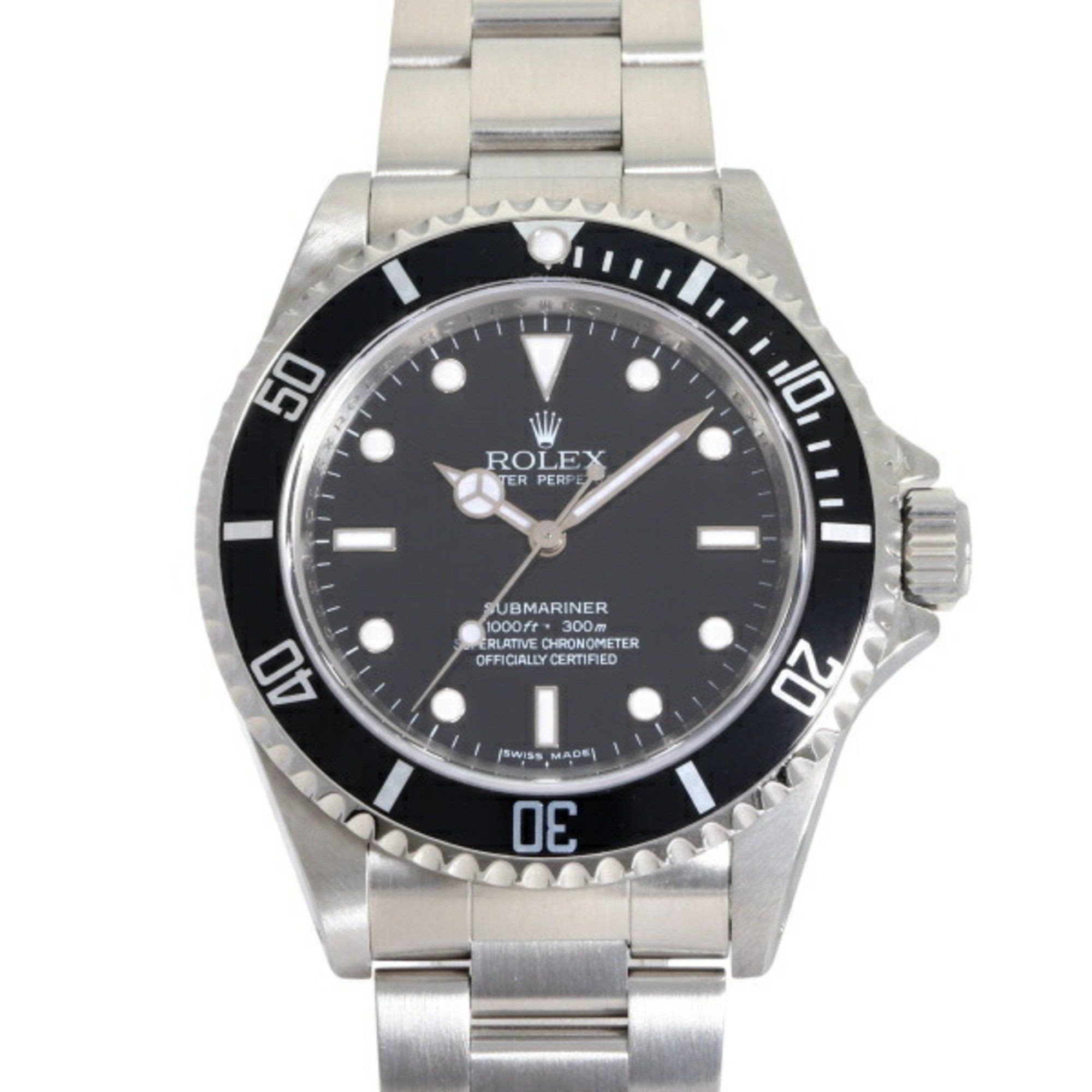 ROLEX Submariner 14060M Black Dot Dial Watch Men's __