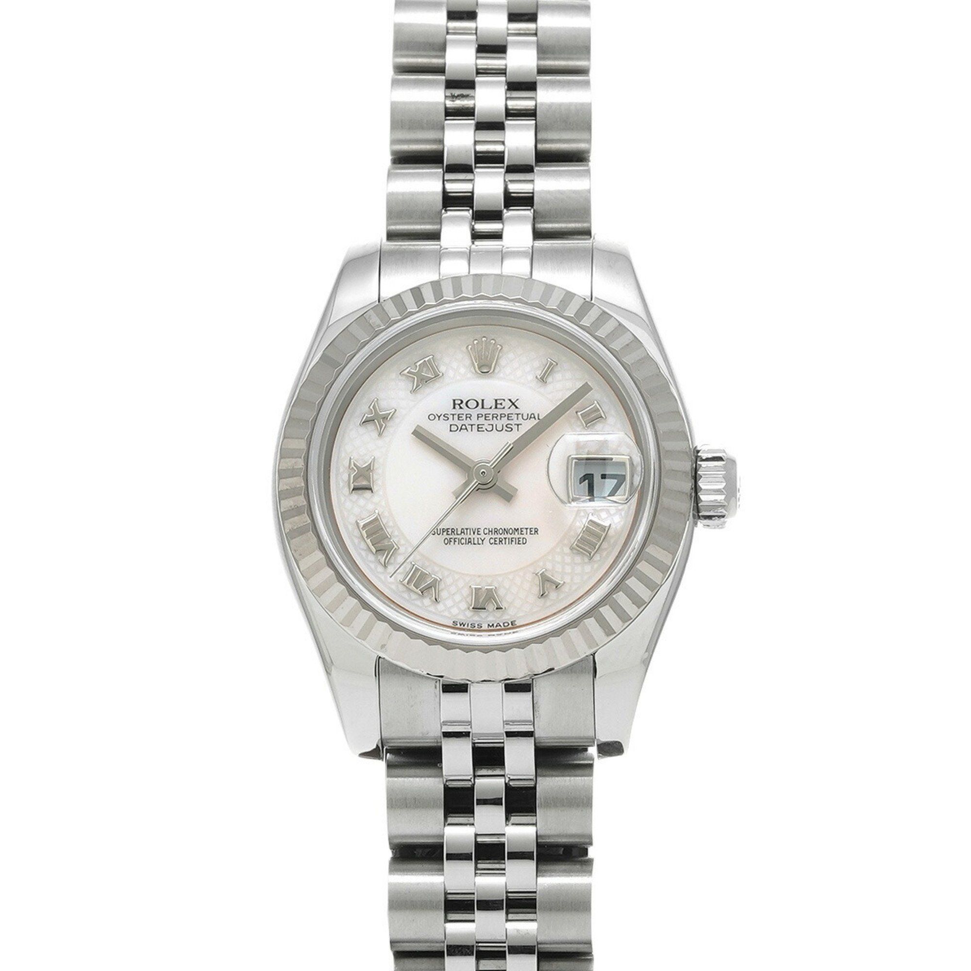 ROLEX Rolex Datejust 10P Diamond 179174NRD Ladies Watch Automatic