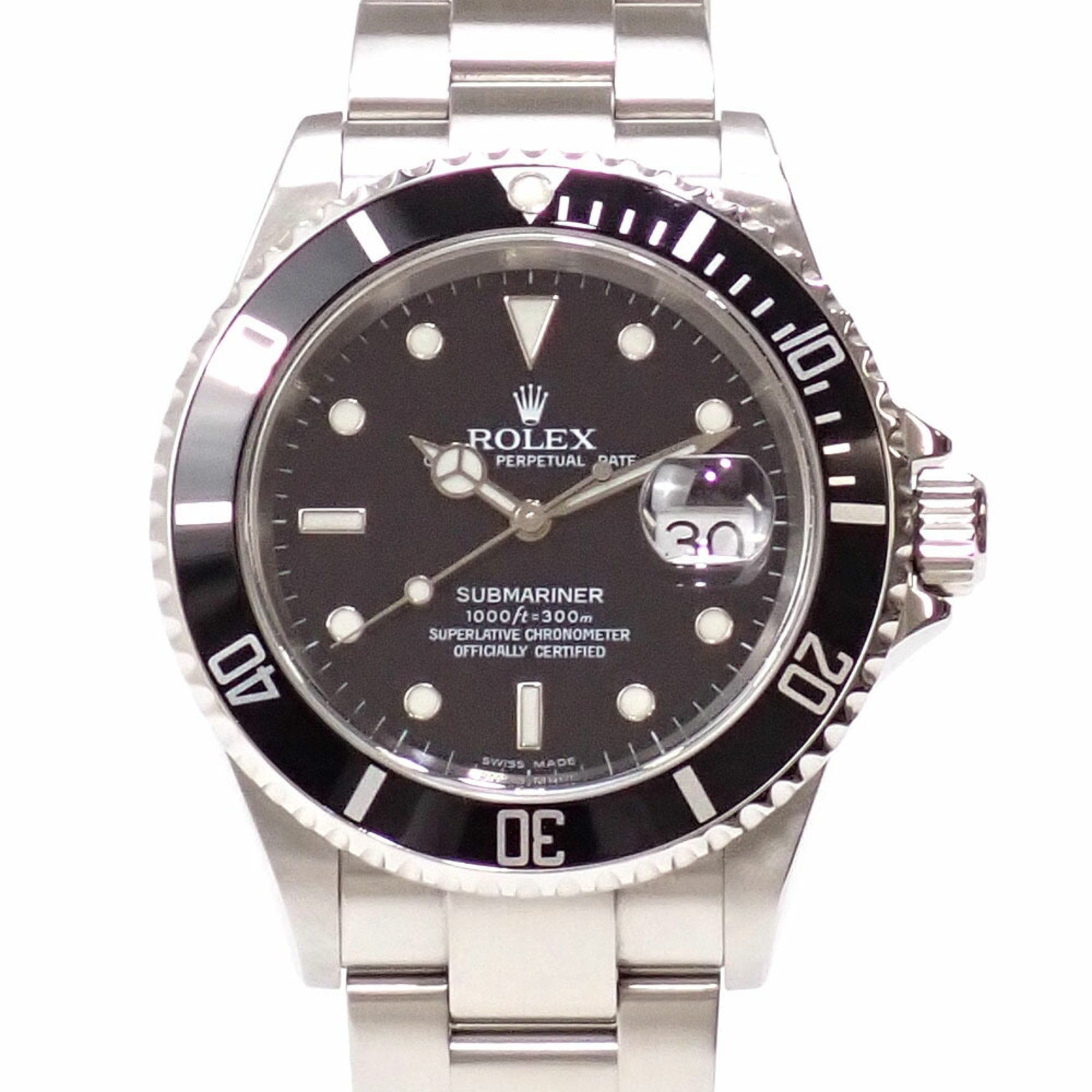 Rolex ROLEX Submariner Date Men's 16610 Automatic F serial Made around 2003 SS Wristwatch Mechanical