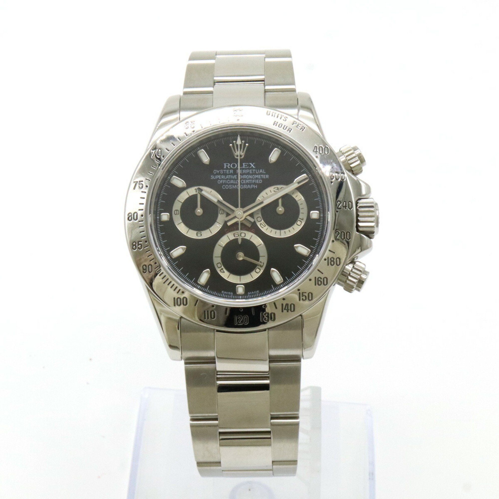 ROLEX Rolex Daytona Black Dial V Number Men's AT Automatic Watch 116520