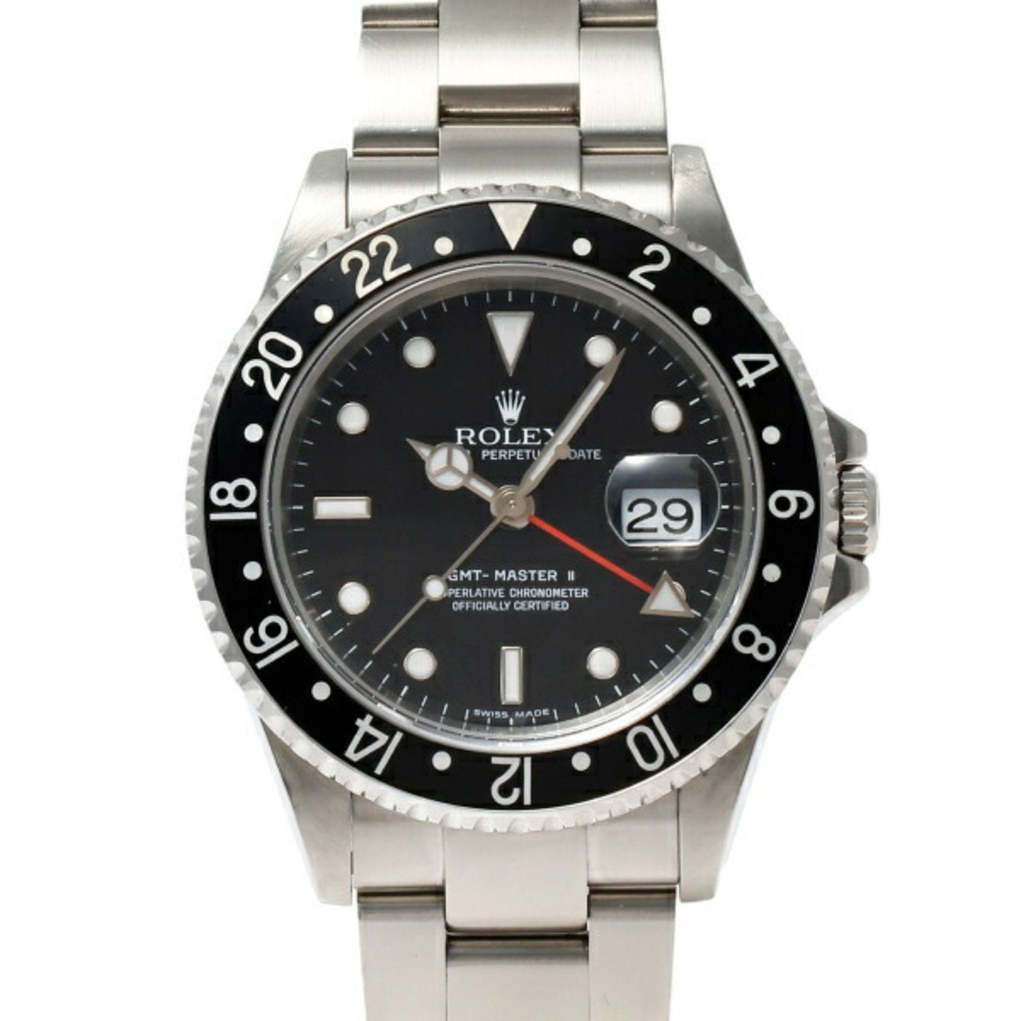 ROLEX GMT-Master II 16710 Black/Dot Dial Men's Watch __