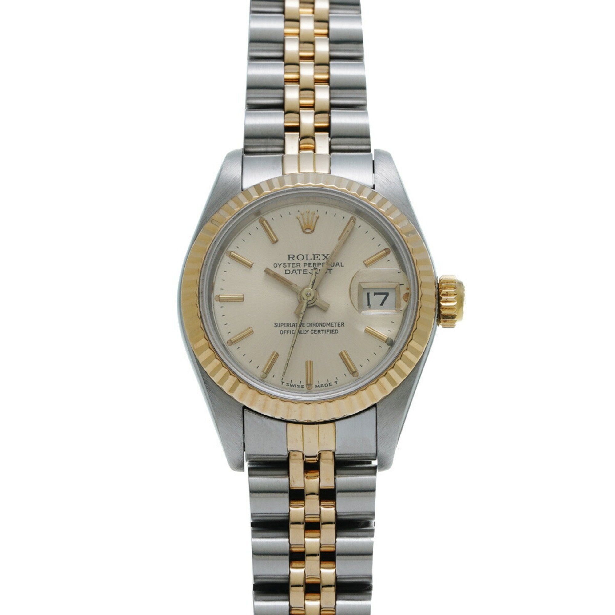 Rolex Datejust 69173G 9 (manufactured around 1985) Champagne Ladies Watch Automatic