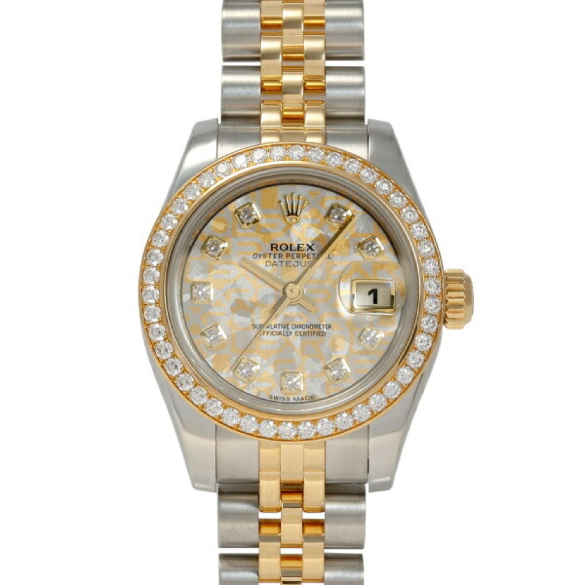 Rolex ROLEX Datejust 28 179383G Gold Crystal Dial Wristwatch Ladies __