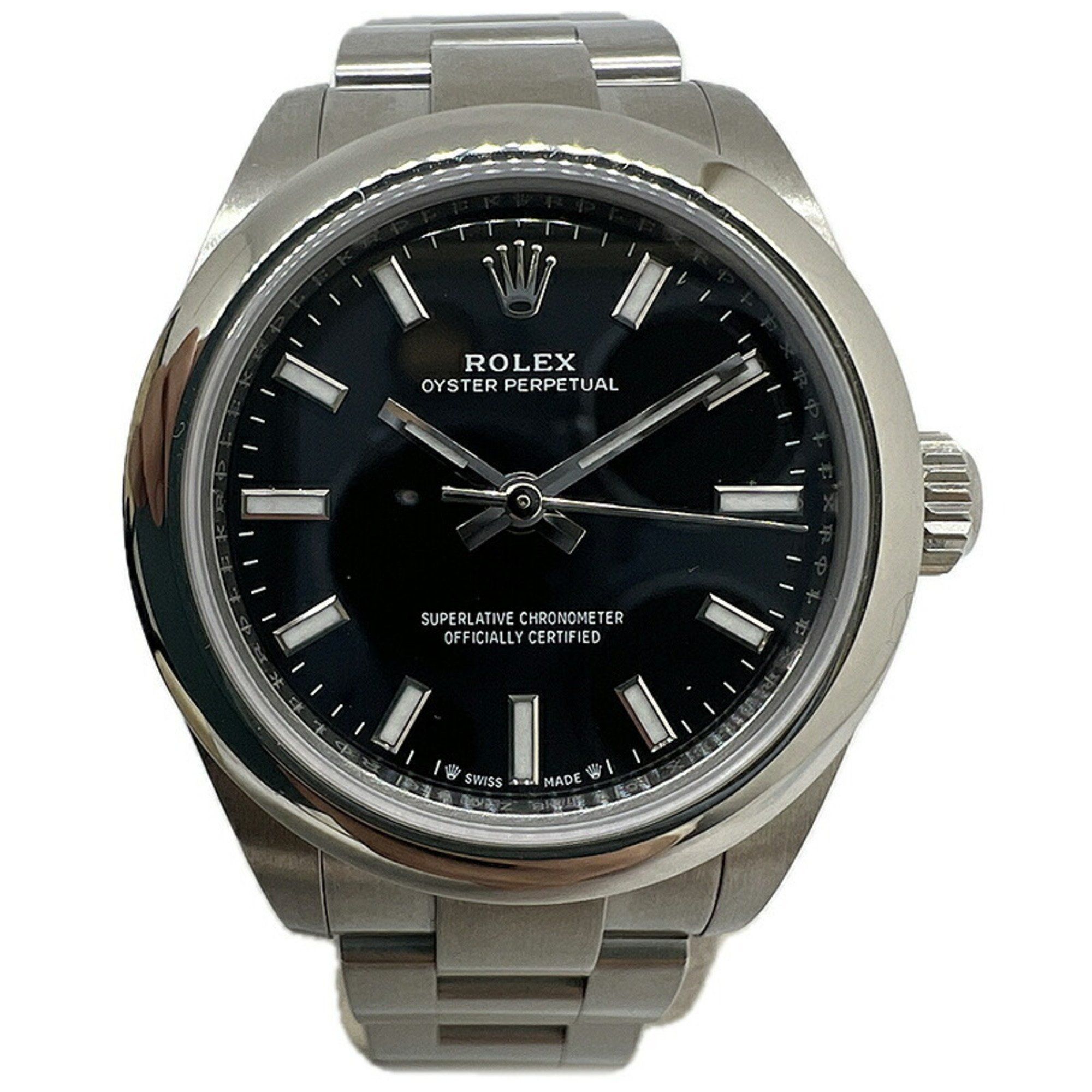 ROLEX Oyster Perpetual 276200 Silver 28mm Watch Men's Women's Unisex