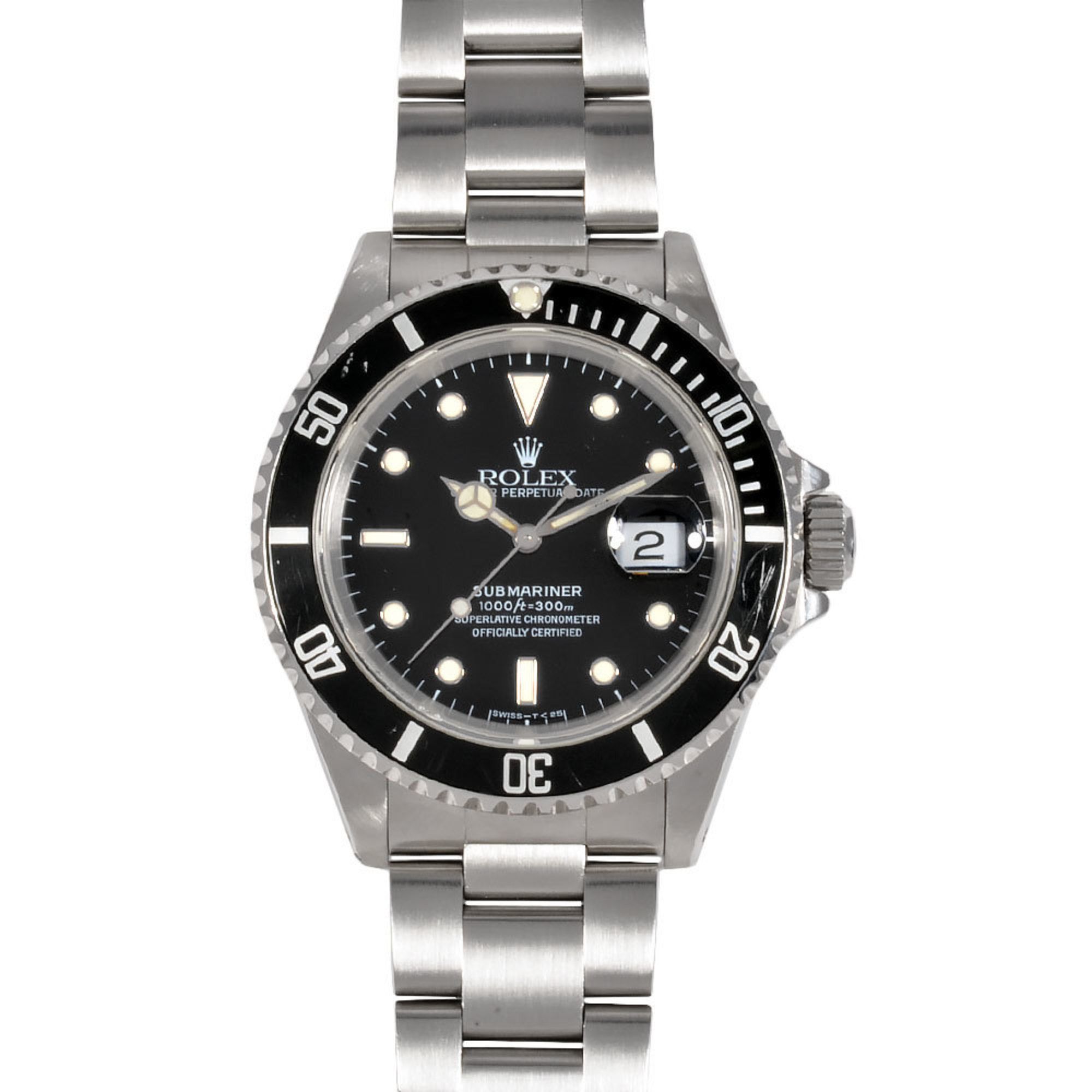 Rolex ROLEX 16610 Submariner Date X serial number manufactured around 1991 Wristwatch Automatic Blac