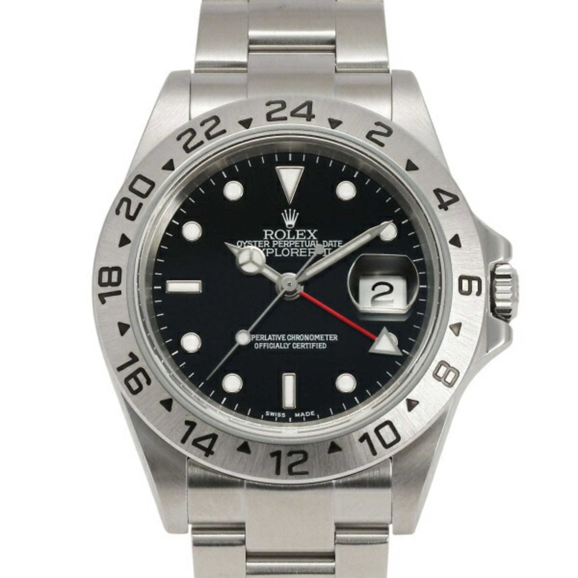 ROLEX Explorer II 16570 Black Dial Men's Watch __