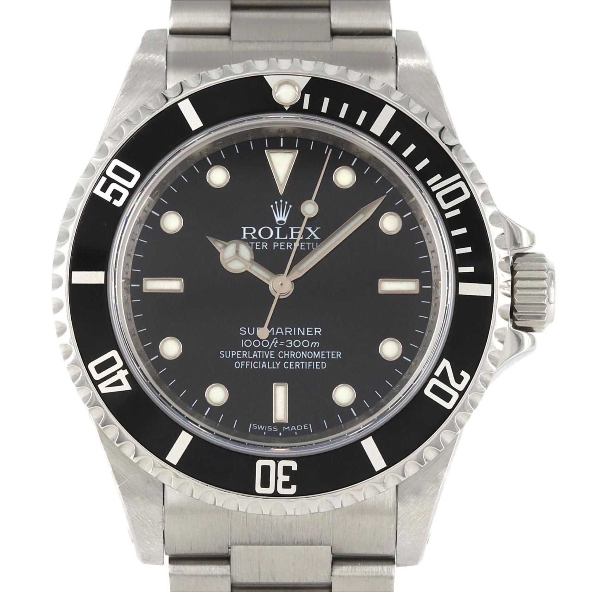Rolex Submariner No Date 14060M SS Wristwatch Automatic V-Serial