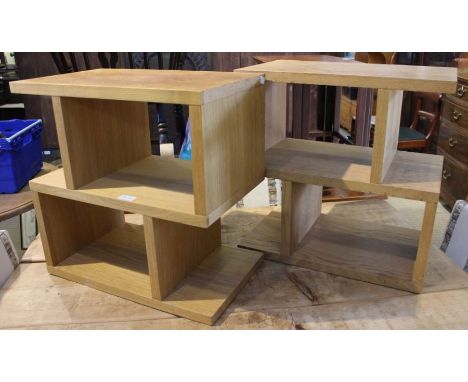 A pair of Conran designed side lamp tables
