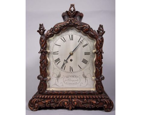 *** To be collected from Hansons Bishton Hall, Wolseley Bridge, Stafford, ST17 0XN***Bennett of London bracket or table clock