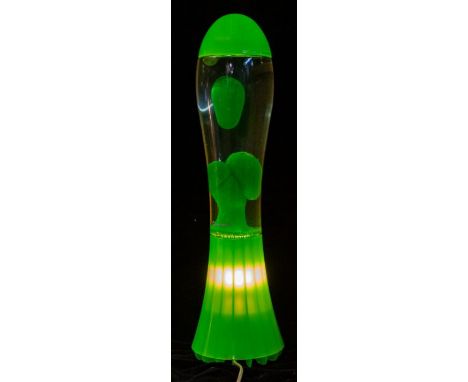 Ross Lovegrove for Mathmos, a Fluidium Green lava lamp; and another, White. Both approx. 53cm high (2)Condition report: pleas