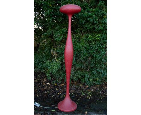 Kundalini E.T.A. floor lamp, designed by Guglielmo Berchicci, 1997, handmade light diffuser, fibreglass over metallic inner s