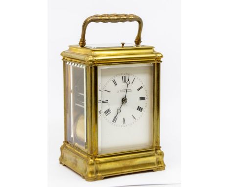 A mid Victorian Jacot Gran Sonnerie  carriage clock with repeat. J Klaftenberger 157 Regent Street on the dial. Two-train mov