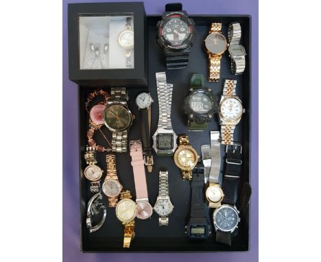 SELECTION OF LADIES AND GENTLEMEN'S WRISTWATCHESincluding Sekonda, Skagen, G-Shock, Michael Kors, Timex, Casio, Citizen, Puls