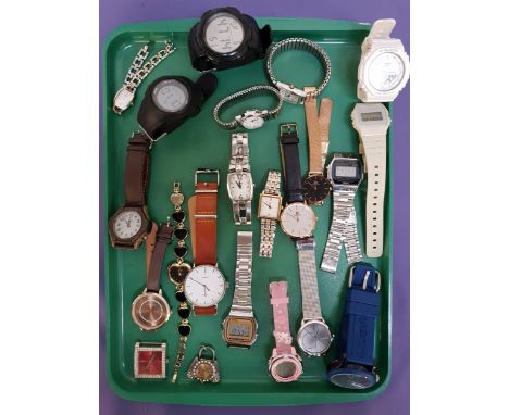 SELECTION OF LADIES AND GENTLEMEN'S WRISTWATCHES including G-Shock, Daniel Wellington, Casio, Timex, Calvin Klein, Superdry, 