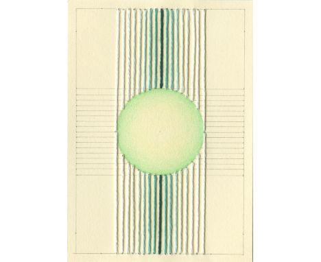 
	
		Cecilia Charlton
		Shape Play (Circle), 2021
		Silk Thread, Pencil and Coloured Pencil on Paper
		Signed verso
		15 x 10