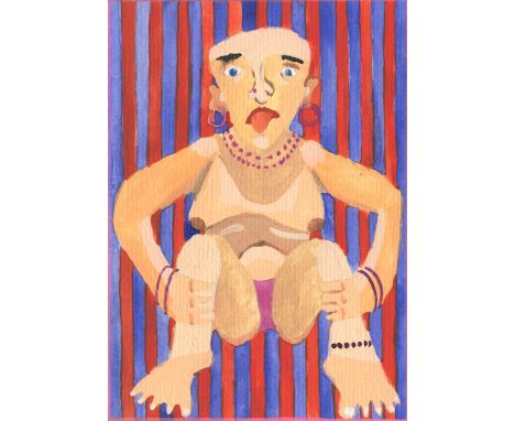 
	
		Leonie Schneider
		Sexy Lady, 2021
		Aquarelle and Acrylic on Paper
		Signed verso
		15 x 10cm (5¾ x 3¾ in.)
		
		Leonie