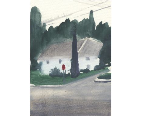 
	
		Michelle Conway
		The Back Road To My Father's, 2021
		Gouache on Paper
		Signed verso
		15 x 10cm (5¾ x 3¾ in.)
		
		Mi