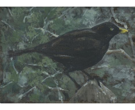 
	
		Helen Fay
		Blackbird, 2020
		Gouache and Ink on Paper
		Signed verso 
		10 x 15cm (3¾ x 5¾ in.)
		
		I am a printmaker 