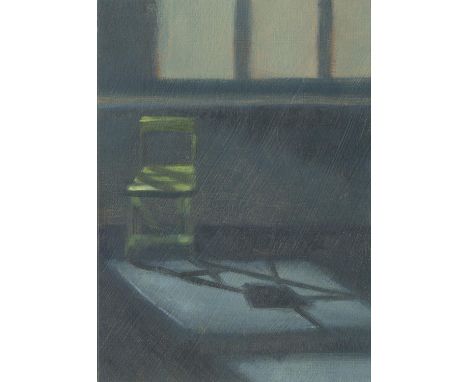 
	
		Michelle Maddox
		Yellow Chair in Moonlight, 2021
		Oil on Paper
		Signed verso
		15 x 10cm (5¾ x 3¾ in.)
		
		&nbsp;
		