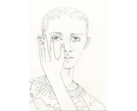 
	
		Aly Helyer
		Untitled, 2021
		Pencil
		Signed verso
		15 x 10cm (5¾ x 3¾ in.)
		
		Painter based in London, primarily in