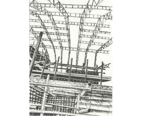 
	
		Anne Desmet RA
		Building Site 3, 2021
		Lithograph, Pen and Pencil on Paper
		Signed verso
		15 x 10cm (5¾ x 3¾ in.)
		