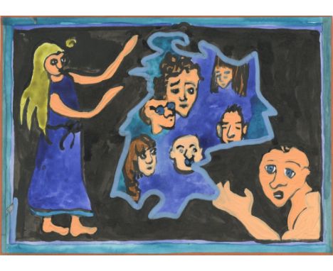
	
		Leonie Schneider
		Insel, 2021
		Aquarelle, Ink and Gouache on Paper
		Signed verso
		10 x 15cm (3¾ x 5¾ in.)
		
		Leoni