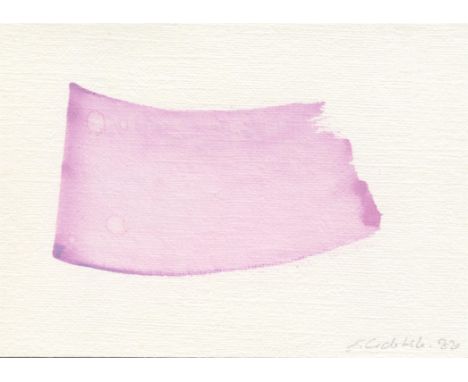 
	
		Emma Godebska
		Bubble, 2020
		Acrylic on Paper
		Signed recto, further signed verso
		10 x 15cm (3¾ x 5¾ in.)
		
		I wo