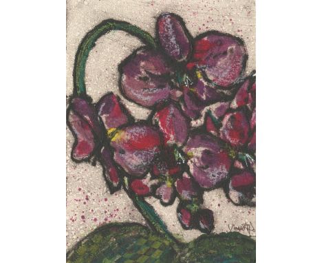 
	
		Vicky Oldfield
		Orchid, 2020
		Mixed Media Print on Paper
		Signed recto, further signed verso
		15 x 10cm (5¾ x 3¾ in.