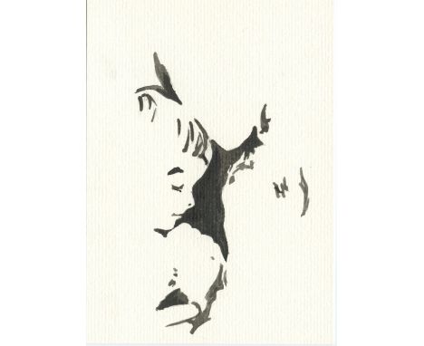 
	
		Cătălin Petrișor
		Next Good Mom, 2021
		Ink on Paper
		Signed verso
		15 x 10cm (5¾ x 3¾ in.)
		
		I am a Romanian visu